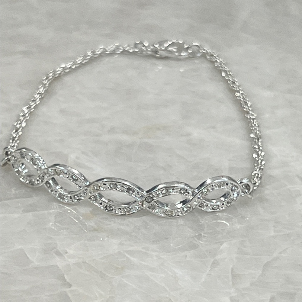 Elegant Silver Infinity Bracelet